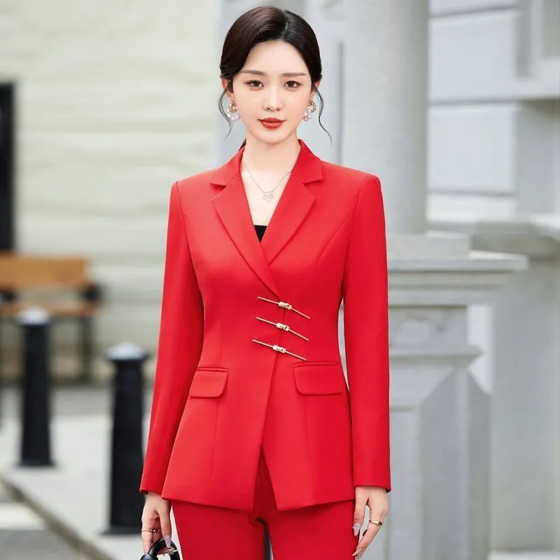 Women'S Red Formal Wear - 2025 موضة أبيض أحمر أسود سترة