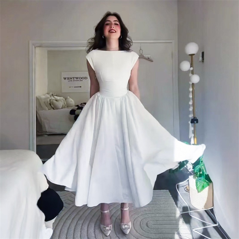 Women'S Red Formal Wear - فستان سهرة نسائي أنيق بتصميم الأميرة،