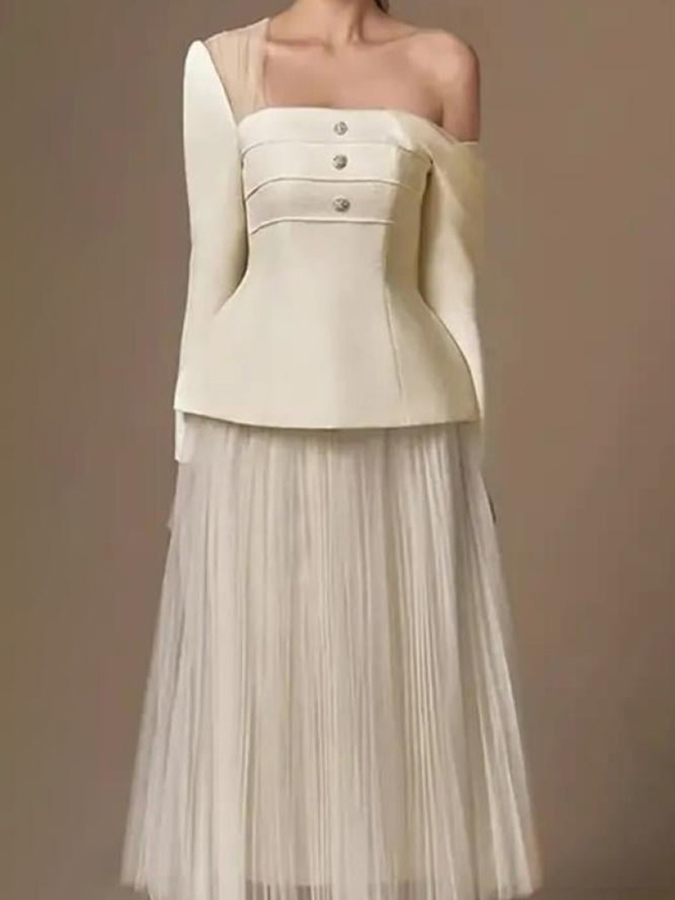 TWOTWINSTYLE الصلبة قطعتين مجم - مراجعة Pencil Skirt Midi وسعره