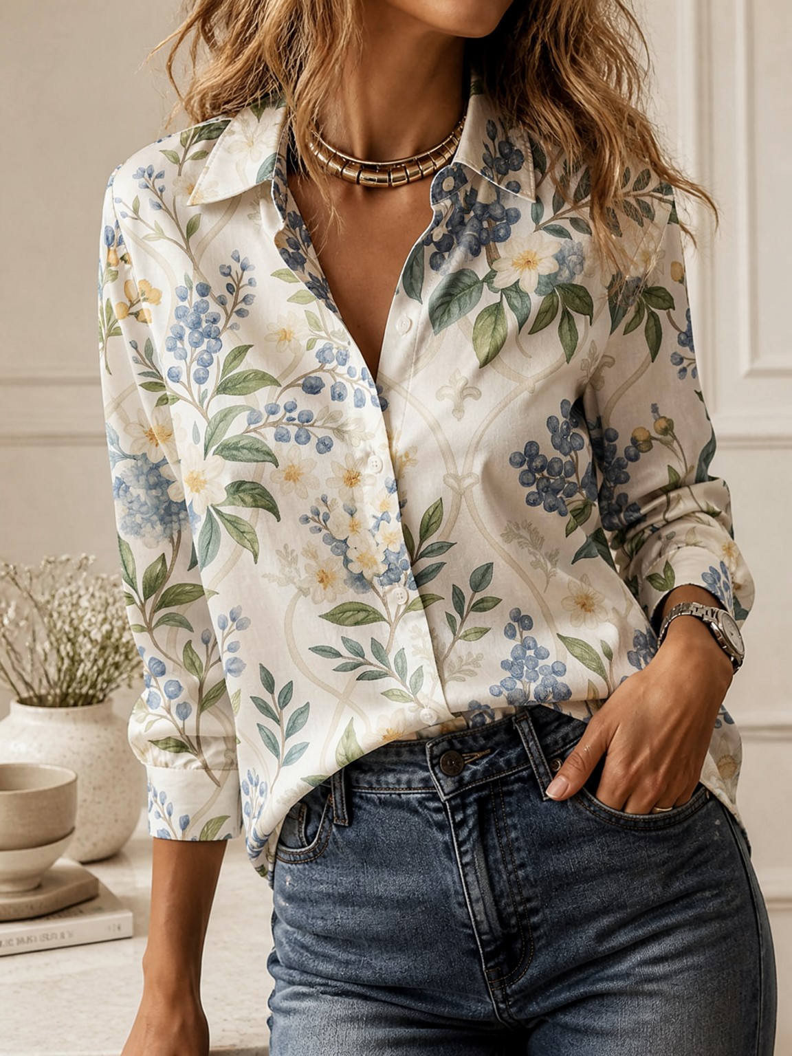 بلوزة كاجوال متعددة الاستخداما - مراجعة Women'S Formal Wear Blouse وسعره