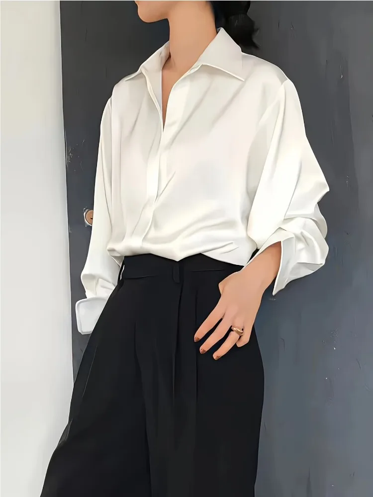 حجم كبير قميص حريري المرأة عاد - مراجعة Women'S Formal Wear Blouse وسعره