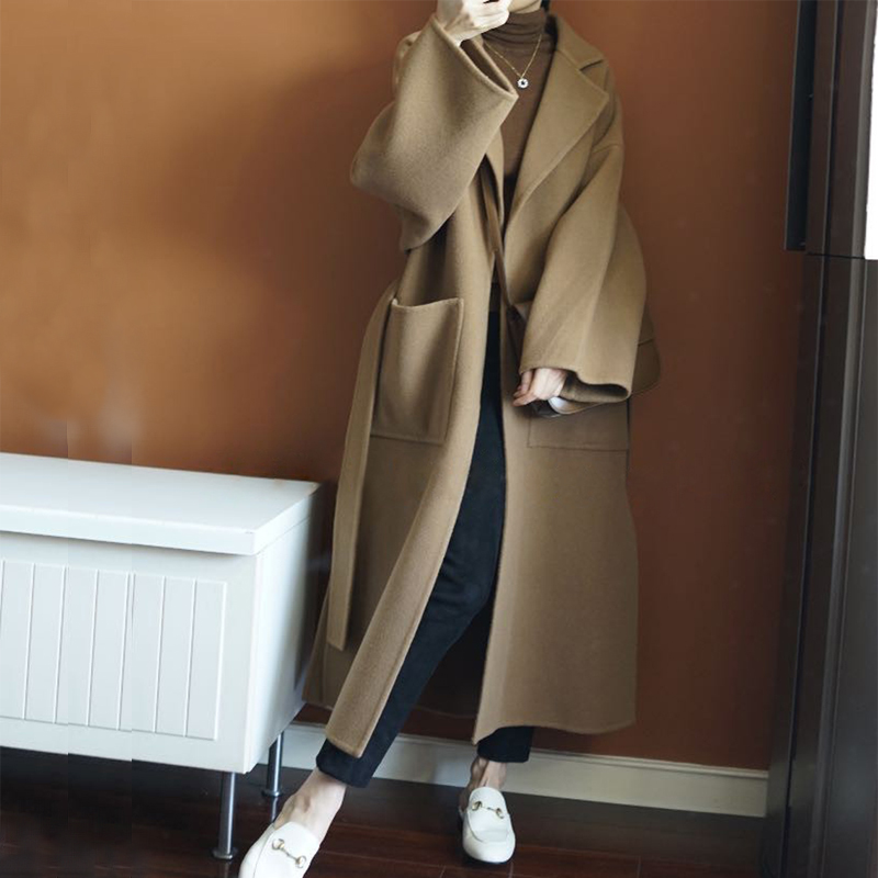 معطف نسائي أنيق طويل مصنوع من  - مراجعة Women Formal Wear Winter وسعره