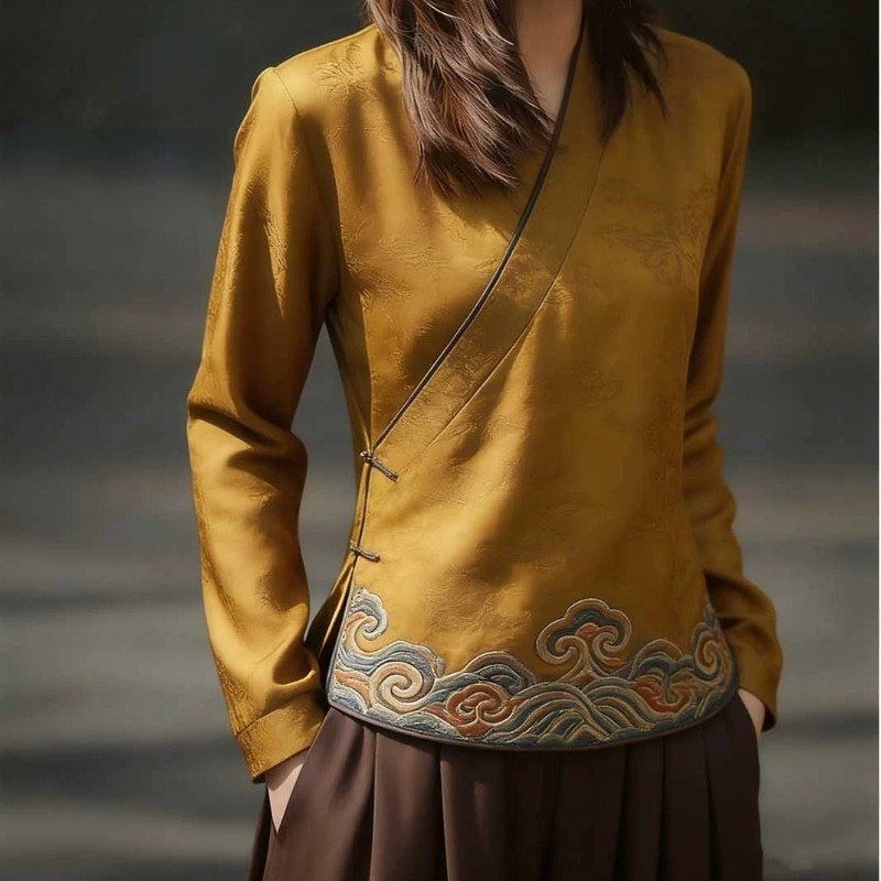 بلوزات نسائية على الطراز الصين - مراجعة Women'S Formal Wear Blouse وسعره