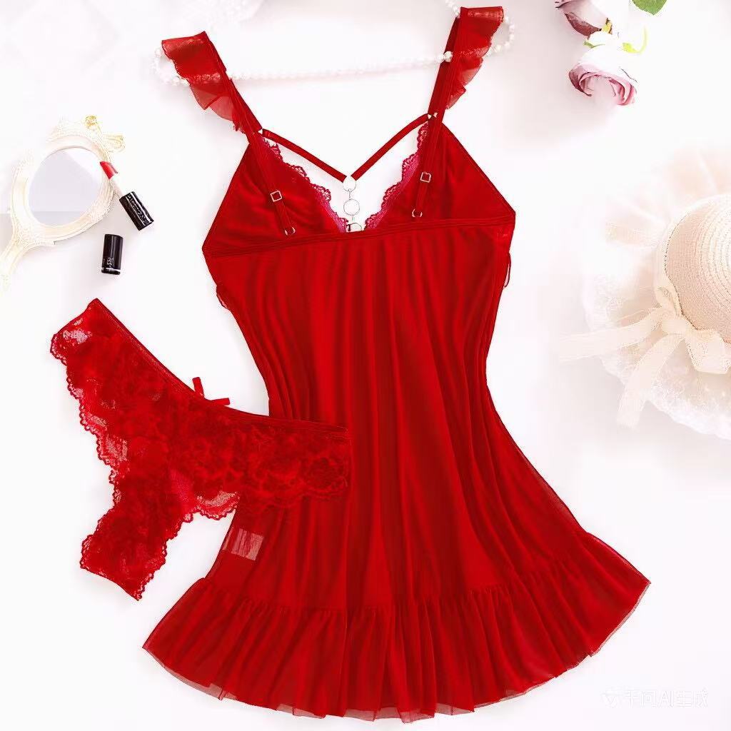 طقم لانجري نسائي أحمر مثير جدي - مراجعة Women'S Formal Wear Wedding وسعره