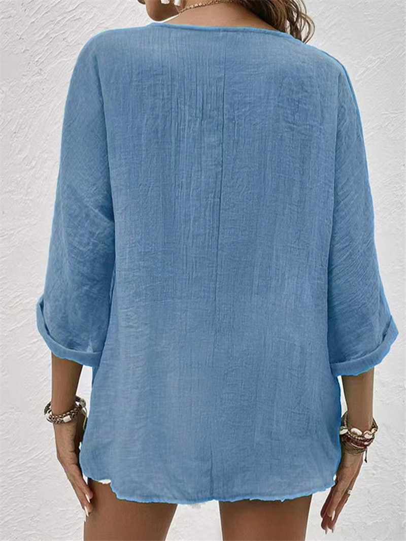 بلوزة أنيقة بأزرار متينة ربيع  - مراجعة Women'S Formal Wear Blouse وسعره