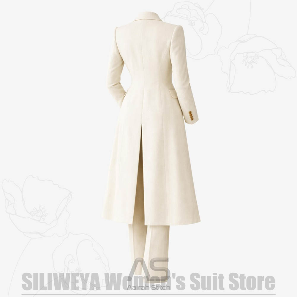 بدلة نسائية من 3 قطع معطف طويل - مراجعة Women'S Formal Wear Wedding وسعره