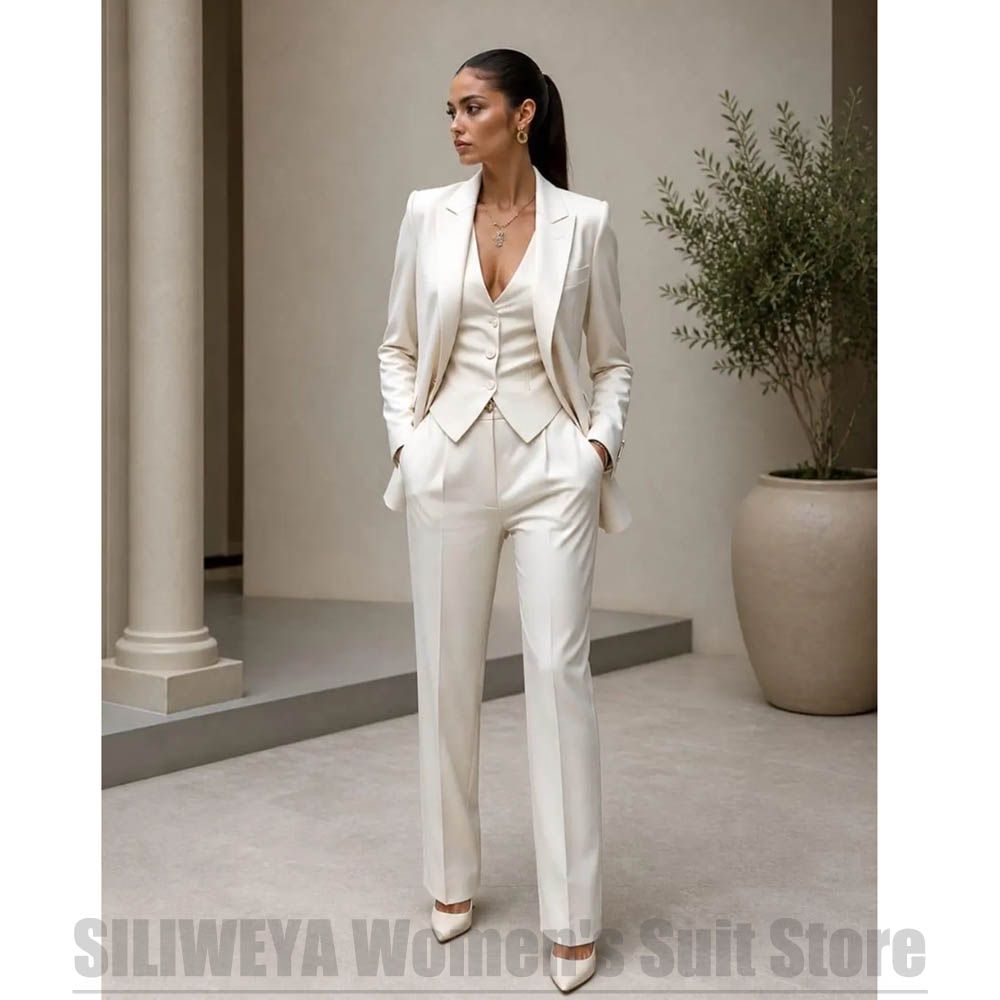 طقم بدلة نسائية من 3 قطع: بليز - مراجعة Women'S Formal Wear Wedding وسعره