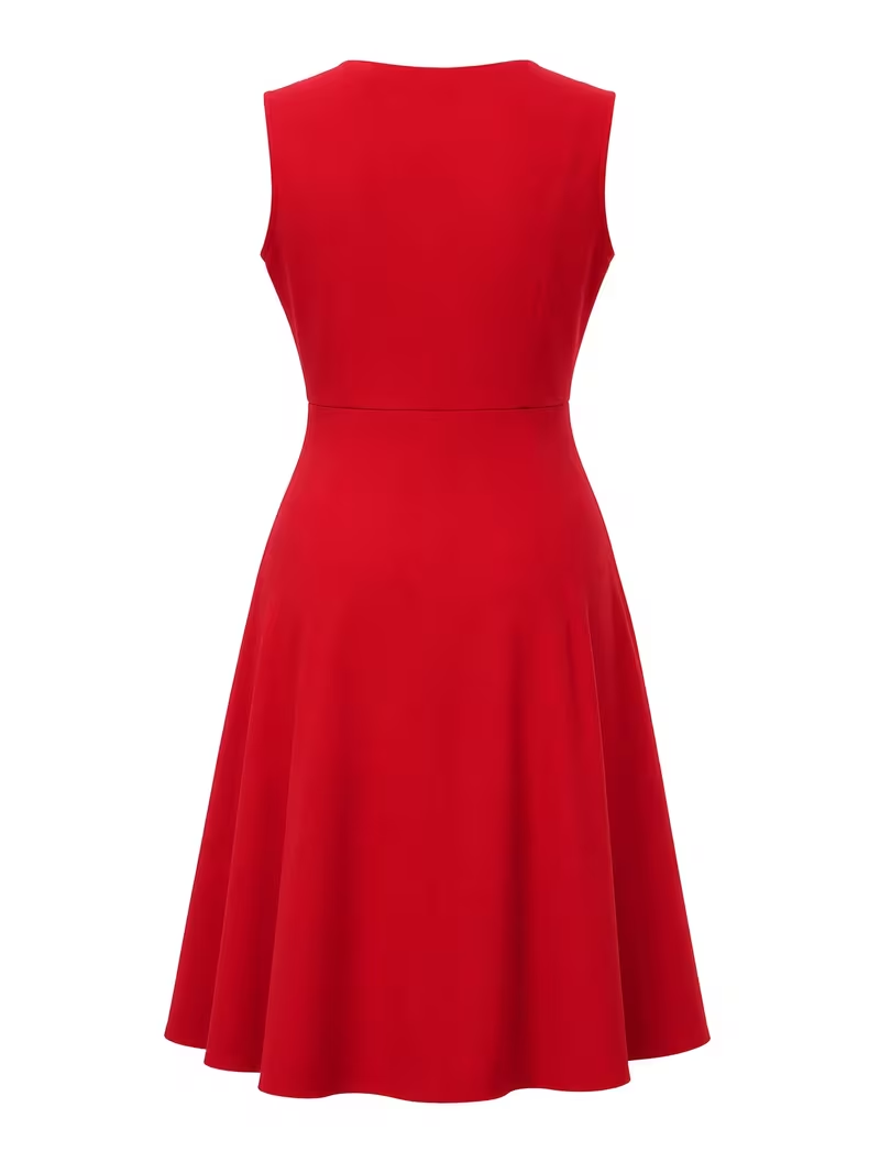 فستان نسائي أنيق بمقاسات كبيرة - مراجعة Women'S Red Formal Wear وسعره